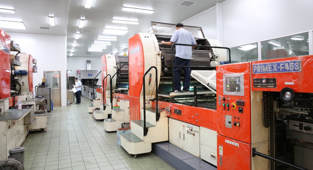 Dây chuyền in hiện đại của Kaida