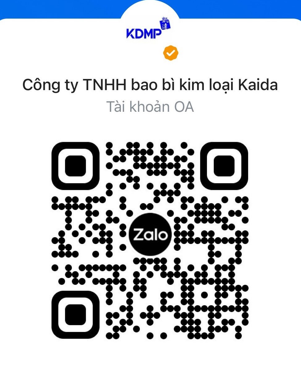 Mã QR tài khoản Kaida
